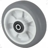 APPROVED VENDOR Caster Wheel: 6 in Wheel Dia., 2 in Wheel Wd, Rubber, 600 lb Load Rating, Plastic (MPN 2RYX9). Key specifications — Wheel Core Material: Plastic; Wheel/Tread Color: Gray; Brand: APPROVED VENDOR.