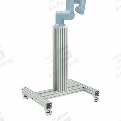 80/20 Tube Framing System Profiles: T-Slot Cobot Pedestal, 1,200 mm H x 809 mm W x 960 mm L - Robot Mounts