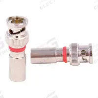 DOLPHIN COMPONENTS CORP Coaxial Connector: Male, Connector, Silver, Compression, RG-6, BNC, 10 PK (MPN DC-CBNCM6). Key specifications — attr930438: Connector; attr930422: DOLPHIN COMPONENTS CORP; attr930423: Silver; attr930429: Nickel-Plated; attr930430: Male.