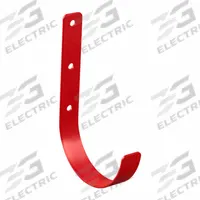 WEATHER GUARD Hook: Hook, Steel, 5 in Overall Lg, 3/8 in Overall Wd, 8 in Overall Ht, Red (MPN 9891-7-01). Key specifications — Color: Red; Product Type: Hook; Material: Steel; Brand: WEATHER GUARD.