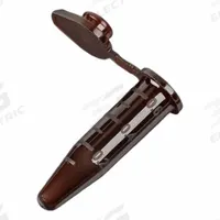 GLOBE SCIENTIFIC Microcentrifuge Tube: Microcentrifuge Tube, Polypropylene, 0.5 mL Capacity - mL (MPN 111554A). Key specifications — Brand: GLOBE SCIENTIFIC; Graduated: Yes; Closure Color: Colorless; Includes: Attached Snap Cap; Includes Closure: Yes; Body Color: Amber; Bottom Shape: Conical; Body Material: Polypropylene.