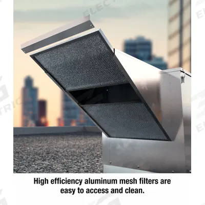 CANARM Centrifugal Roof Supply Fan: 12 7/8 in Wheel, 2,600 cfm, 1/2 in wc Max. - Belt-Drive Filtered Supply Fans with Drive