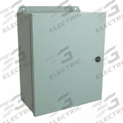 HAMMOND Electrical Enclosure: Steel, 12 in x 10 in x 5 in, NEMA 12/13/3R/4, w/Panel, Solid Cover (MPN EJ12105). Key specifications — Closure Method: Latches; Brand: HAMMOND; Knockouts: Not Included.