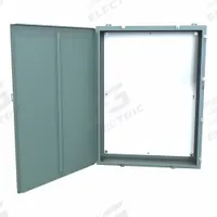 HAMMOND Electrical Enclosure: Steel, 48 in x 36 in x 10 in, NEMA 12/13/3R/4, w/Panel, Solid Cover (MPN 1418N4S10). Key specifications — Closure Method: Clamps; Brand: HAMMOND; Knockouts: Not Included.