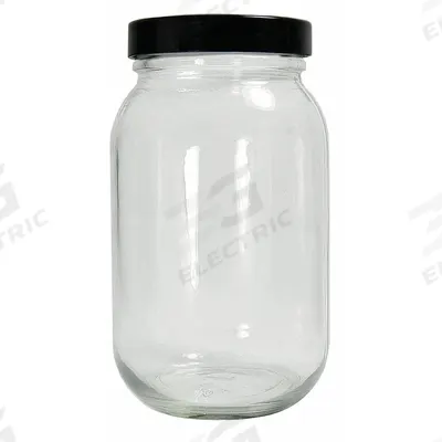 APPROVED VENDOR Sampling Bottle: 960 mL, 70-400, Colorless, 12 Bottles - Clear Wide Mouth Round Glass Lab Bottles