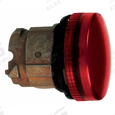 SCHNEIDER Pilot Light Head: 22 mm Panel Mounting Hole Dia, Red, Fresnel, LED - Pilot-Light Heads