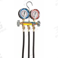 YELLOW JACKET Manifold Gauge: 2 Valves, 3 Hoses, Series PLUS II, 3 1/8 in Gauge (MPN 42044). Key specifications — Product Type: Manifold Gauge Set; For Refrigerant Type: R-22; Brand: YELLOW JACKET; Gauge Boots: No; Sight Glass: No.