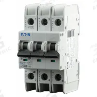 EATON IEC Miniature Circuit Breaker: 3 A Amps, 48/96V DC, 10kA at 277/480V AC, Screw Clamp, C (MPN FAZ-C3/3-NA). Key specifications — DC Voltage Rating: 48/96V DC; Max. AIR Rating: 10kA at 277/480V AC; Terminal Connection: Screw Clamp; Brand: EATON.