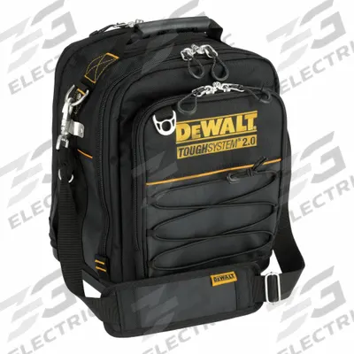 DEWALT Tough System Tool Backpack: 11 3/4 in W x 11 3/4 in D x 15 1/4 in H, Black - Tough System Tool Backpacks