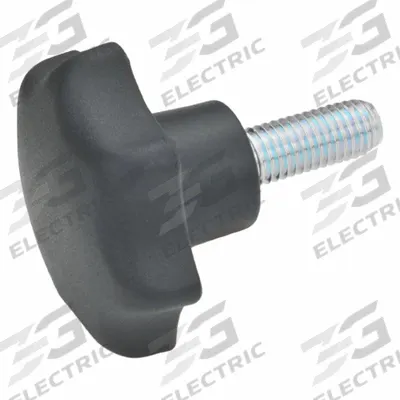JW WINCO Hand Knobs; Star Knobs: 7 Point, Plastic w/ Steel Thread, 1/4"-20 Thread - 7-Arm Knobs with Threaded Stud