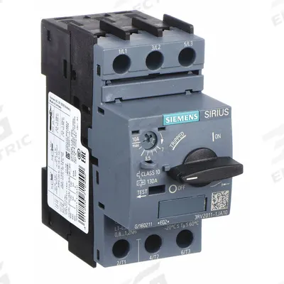 Siemens Manual Motor Starter: Non-Reversing, 3 Poles, 10 A, Thermal Protection - Non-Reversing Starters with Thermal Overloads