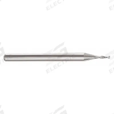 APPROVED VENDOR Square End Mill: Carbide, 2 Flute, 3/64" Mill Dia, 1/2" LOC, 2-1/2" OAL (MPN 251-001013) - Pencil-Neck Carbide Square End Mills