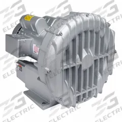 GAST Regenerative Blower: 2.5 hp, 65 in wc Max Op Pressure, 60 in wc Max Vacuum, 6.6-6.2/3.1 A (MPN R5325A-2). Key specifications — attr49842: Three; attr49816: GAST; attr49813: R5325A-2; attr49822: 6.6-6.2/3.1 A; attr49827: Female; attr49830: NPT; attr49833: NPT; attr49845: 208 to 230/460V AC.