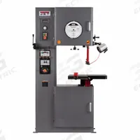 JET Band Saw: 18 in Throat Dp - Vertical, 90 to 1400 SFPM, 15° Left/45° Right, 15 A, 1 Phase, 110V (MPN JT1-1376). Key specifications — attr325086: JET; attr313109: 45° Right; attr313108: 90 to 1400 SFPM; attr313111: 1; attr313110: 15 A.