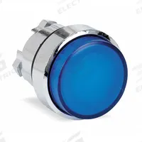 SCHNEIDER Extended Push Button: Blue, 22 mm Mounting Size, Metallic, Momentary (MPN ZB4BW163). Key specifications — Brand: SCHNEIDER; Action: Momentary; Series: XB4; Push Button Material Type: Metallic.