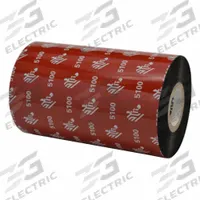 THERMAL TRANSFER RIBBON: Zebra, 4.33 in Ribbon Wd, 1,476 ft Ribbon Lg, 1 in Core Dia., Black, Resin (MPN 05100BK11045). Key specifications — Compatible Printer Model: ZM400; Color: Black.