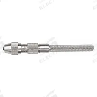 STARRETT Pin Vise: Pin Vise, 5.1 mm Max Size - mm, 0.11 in Min Size - Inch, Knurled Grip, Round (MPN 240D). Key specifications — attr1181472: Knurled; attr1181473: Round; attr1181474: 4-9/64 in; attr1181475: No; attr1181485: STARRETT.