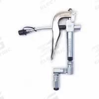 MACNAUGHT Drum Pump Nozzle: Manual, Pressure Activated, Steel, Steel, 1/4 in NPTF, Curved (MPN B2-01). Key specifications — Nozzle Body Material: Steel; Compatible Manufacturer Model Number: P6TR; Brand: MACNAUGHT; Spout Connection Type: NPT; Spout Material: Steel; Compatible NLGI Viscosity Grade: 2; Nozzle Extension Type: No Extension Included; Wetted Materials: Carbon Steel.