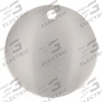 APPROVED VENDOR Blank Tag: Stainless Steel, Silver, 0.035 in Thick, Round, 25 PK (MPN 43584). Key specifications — Material: Stainless Steel; Color: Silver; Brand: APPROVED VENDOR.