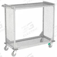 APPROVED VENDOR Stock Truck: 500 lb, Overall Dim. 18 in L x 47 in W x 39 in H, Fixed, 2 Shelves (MPN MC-4218). Key specifications — Caster/Wheel Configuration: (3) Swivel; Color: Gray; Shelf Adjustability: Fixed; Brand: APPROVED VENDOR.