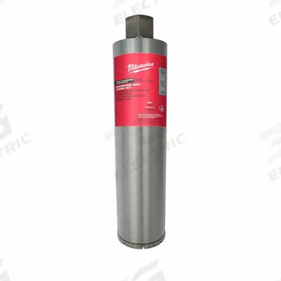 MILWAUKEE Coring Bit: 5 in Core Dia, 15 in Max Drilling Dp - Diamond-Tipped Core Bits for Wet Coring