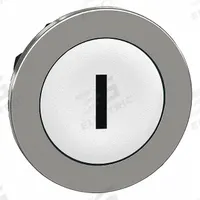 SCHNEIDER ELECTRIC Push Button Head: 30 mm Panel Size, Non-Illuminated, Metallic, I, White (MPN ZB4FA131). Key specifications — Manufacturer Part Number: ZB4FA131; Compatible Operator Illumination: Non-Illuminated; Compatible with Series: XB4; Head Attachment Type: Screw-On; Head Material: Metal; Brand: SCHNEIDER; Legend: I.