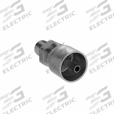 PARKER Hydraulic Crimp Fitting: Steel x Steel, Straight, -4 For Hose Dash Size - Parker Crimp Hydraulic Hose Fittings with BSPP Connection