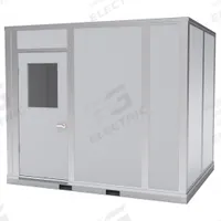 PORTA-KING Modular In-Plant Office: 8 ft x 10 ft x 8 ft, 4 Walls, Vinyl-Covered Drywall, Gray (MPN FAB810). Key specifications — Brand: PORTA-KING; Sound Transmission Coefficient: STC 25; Frame Material: Aluminum.