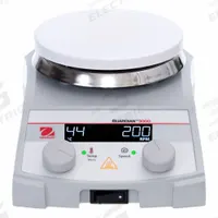 OHAUS Hot Plate Stirrer: US Std Plug Type, 1 Positions, Round, Hot Plate Stirrer, Stainless Steel (MPN e-G31HSRDS). Key specifications — attr1025312: OHAUS; attr1025316: Digital; attr1025337: Hot Plate Stirrer; attr1029342: Hot Plate Stirrer; attr1029343: Yes; attr1071280: 100-120V AC; attr1433246: US Standard.