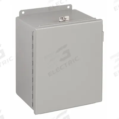 WIEGMANN Enclosure: Steel, 6 in x 4 in x 3 in, NEMA 12/13/4, Solid Cover - Steel Washdown Enclosures