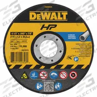 DEWALT Abrasive Cut-Off Wheel: Type 1, 4 1/2" x 0.045" x 7/8", Aluminum Oxide, 60 Grit, A60S (MPN DW8062S). Key specifications — Series: A60S; Brand: DEWALT.