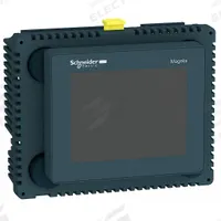 SCHNEIDER ELECTRIC HMI Controller Panel: TFT Color LCD, 3.5 in Display Screen Size, 24V DC (MPN HMISCU6A5). Key specifications — Supply Voltage Rating: 24V DC.