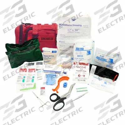 ELITE FIRST AID Rapid Response PAC: Plastic Bag, 2 People Served, 60 Components - Bleeding Control Kits