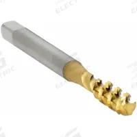 OSG Spiral Flute Tap: #10-24 UNC, 2B, 3 Flute, Bottoming Chamfer, TiN Coated High Speed Steel (MPN 2985405)