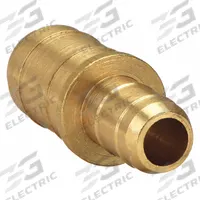 PARKER Barbed Fitting Union: 11/64 in ID x 1/4 in ID Size, Barbed x Barbed, Brass, Rigid (MPN 22-4-6). Key specifications — Brand: PARKER.