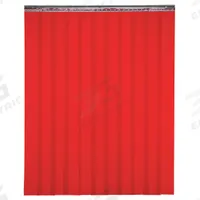 TMI Welding Strip Curtain: PVC, 7 ft Ht, 8 ft Wd, Red, Universal Mount (MPN 999-00543). Key specifications — Brand: TMI; Curtain Material: PVC.