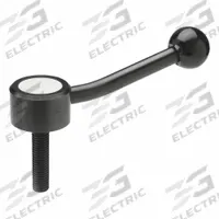 JW WINCO Flat Adjustable Tension Lever: Steel, 1/2"-13 Thread, 2.48 in Thread Lg, 5.12 in Lg (MPN 8T63A34/E). Key specifications — Brand: JW WINCO.
