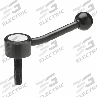 JW WINCO Flat Adjustable Tension Lever: Steel, 1/2"-13 Thread, 2.48 in Thread Lg - Low-Profile Adjustable Tension Levers with Threaded Stud