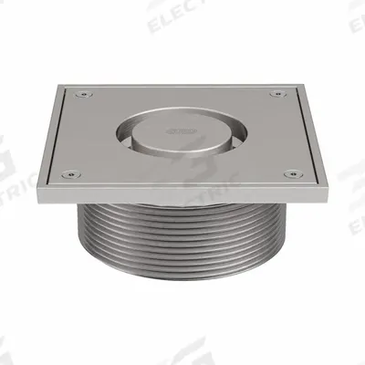 ZURN Strainer: Square, Stainless Steel, Unfinished - Institutional Floor Drain Grates