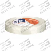 SHURTAPE Strapping Tape: 6.3 mil Tape Thick, 18 mm x 55 m, White, 48 PK (MPN 101374). Key specifications — Tape Series: GS; Brand: SHURTAPE.