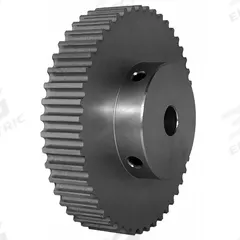 DAYTON Timing Pulley: Modified Curvilinear, Fixed, For GT Timing Belt Section, For 9 mm Belt Wd (MPN 48-5P09-6A5). Key specifications — Brand: DAYTON; Finish: Clear Anodized; For Belt Series: Powerhouse®.