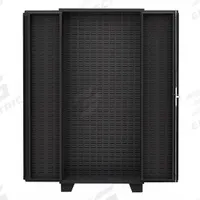 JAMCO Bin Cabinet: 36 in x 24 in 82 in, 1 Shelves, 0 Bins, Flush/Solid, 14 ga Panel, Black, Steel (MPN HV236BL). Key specifications — attr64260: Assembled; attr64275: Shelf and Bin; attr63933: JAMCO; attr64274: Black; attr64276: Powder Coated; attr146303: Steel; attr143811: Bins.