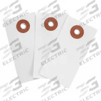 BRADY Shipping Tag: #1, 2 3/4 in Tag Ht, 1 3/8 in Tag Wd, White, Tyvek, Plain Tag, 1,000, PK (MPN 102032). Key specifications — Tag Color: White; Tag Material: Tyvek; Card Stock Thickness: 30 Points; Brand: BRADY.