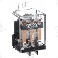 OMRON Flange Mount Relay: Surface (Side Flange) Mounted, 10 A Current Rating, 120V AC, SPDT (MPN MJN1CF-AC120). Key specifications — Brand: OMRON; Base Type: Square; Mounting Style: Side Flange; Electrical Connection: Quick-Connect Terminal; Manufacturer Part Number: MJN1CF-AC120; Operating Current: 10 A at 240V AC (Inductive Load); Series: MJN Series.