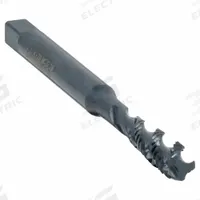 CLEVELAND Spiral Flute Tap: 1/4"-20 UNC, 2B, 3 Flute, Semi-Bottoming Chamfer, Black Oxide Cobalt (MPN C98114)