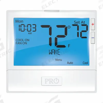 PRO1 IAQ Low Voltage Thermostat: Heat and Cool, Manual - Standard Thermostats