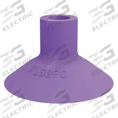 PIAB Vacuum Pad: Plain Pad without Adapter, 60 mm Pad Dia, Thermoplastic Elastomer, Purple, 60A (MPN VL60FC). Key specifications — attr1019194: VL60FC; attr1019196: PIAB; attr1019197: 60A.