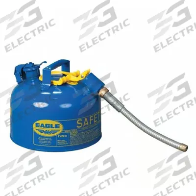 EAGLE Type II Safety Can: For Use With Kerosene, 2 1/2 gal Capacity, Includes 7/8 in OD Hose - Kerosene Safety Cans