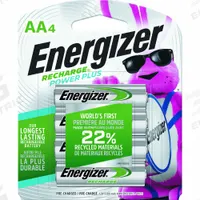 ENERGIZER Rechargeable Battery: AA Battery Size, Nickel-Metal Hydride, 1.2V DC, 4 PK (MPN NH15BP-4). Key specifications — Battery Chemistry: Nickel-Metal Hydride; Voltage - Batteries: 1.2V DC; Brand: ENERGIZER.