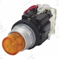 EATON Illuminated Push Button: Illuminated, Extended Profile, Metallic, 30 mm, 1NO (MPN HT8GBAAF3). Key specifications — Brand: EATON; Action: Momentary; Series: HT800; Push Button Material Type: Metallic.